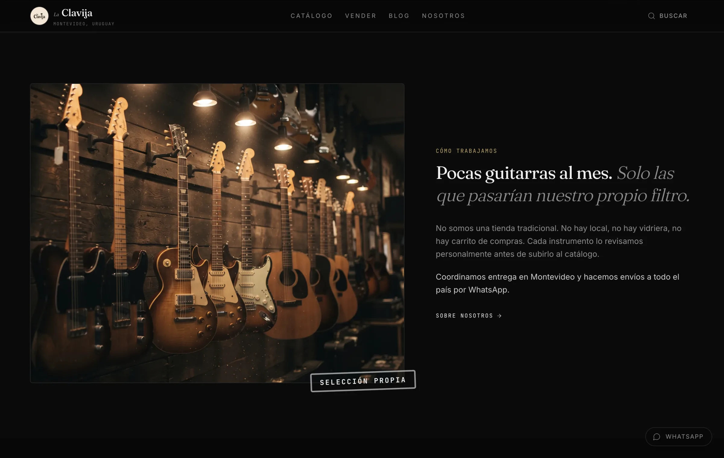«Pocas guitarras al mes»: cómo eligen cada instrumento.